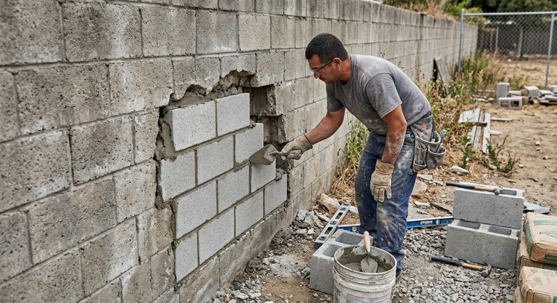 Block Wall Repair in Fargo, ND