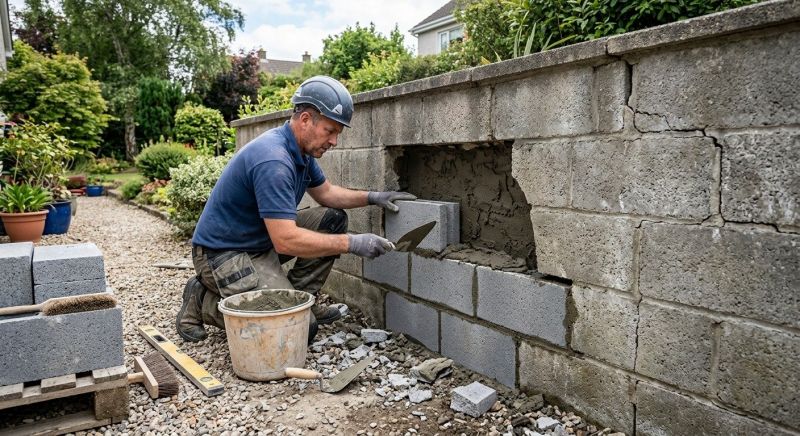 Block Wall Repair in Moorhead, MN