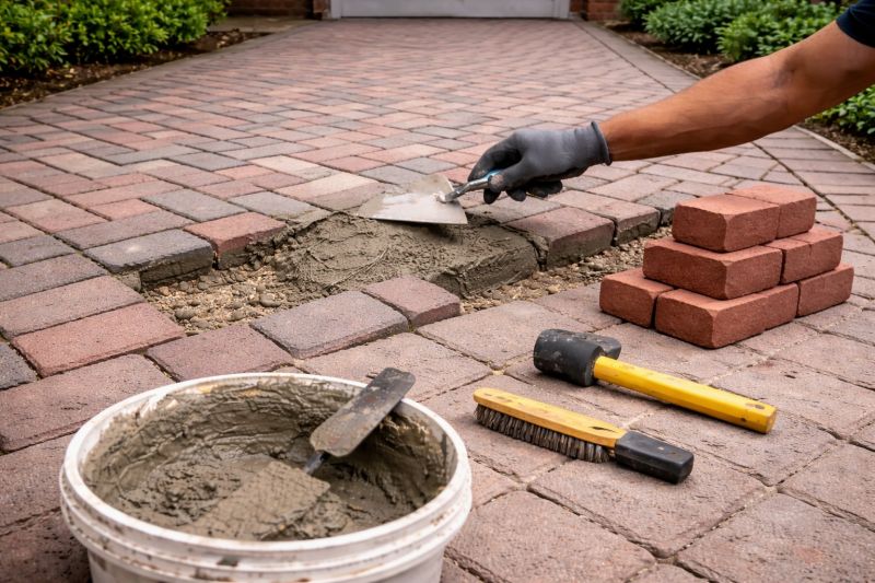 Brick Driveway Repair in Fargo, ND