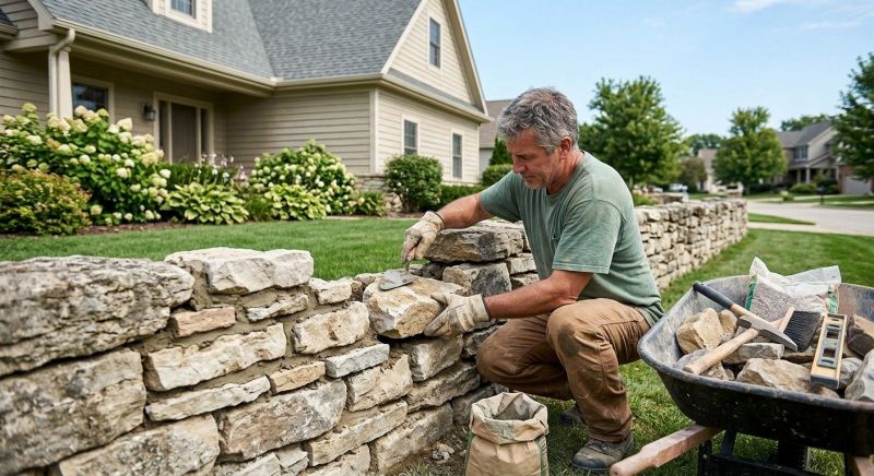 Brick Fence Repair in Fargo, ND