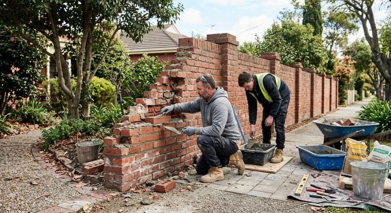 Brick Fence Repair in Fargo, ND