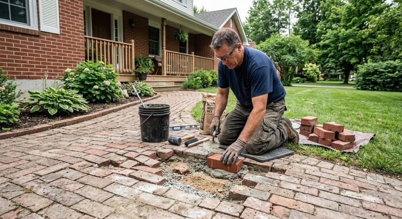 Brick Flatwork Repair in Fargo, ND