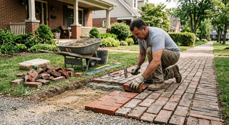 Brick Flatwork Repair in West Fargo, ND