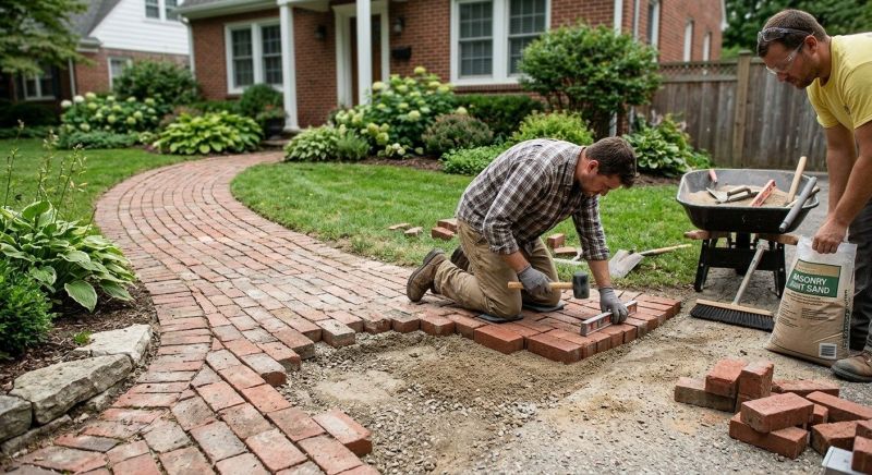 Brick Hardscape Repair in Fargo, ND