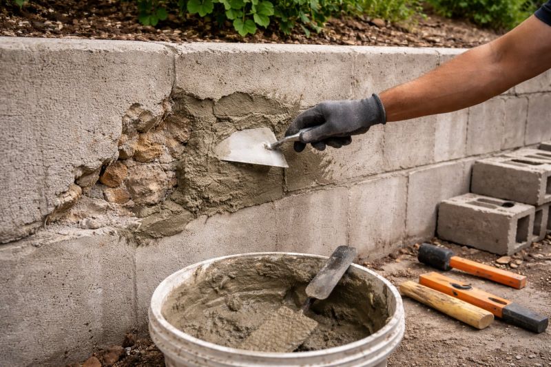 Brick Retaining Wall Repair in Fargo, ND