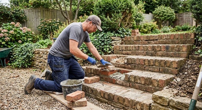 Brick Stairs Repair in Moorhead, MN