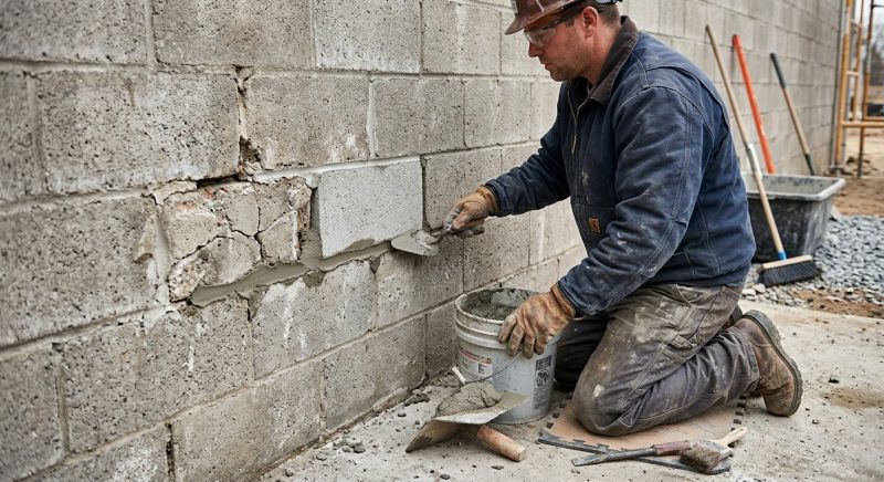 Concrete Block Repair in Fargo, ND