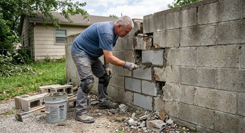 Masonry Wall Repair in Fargo, ND