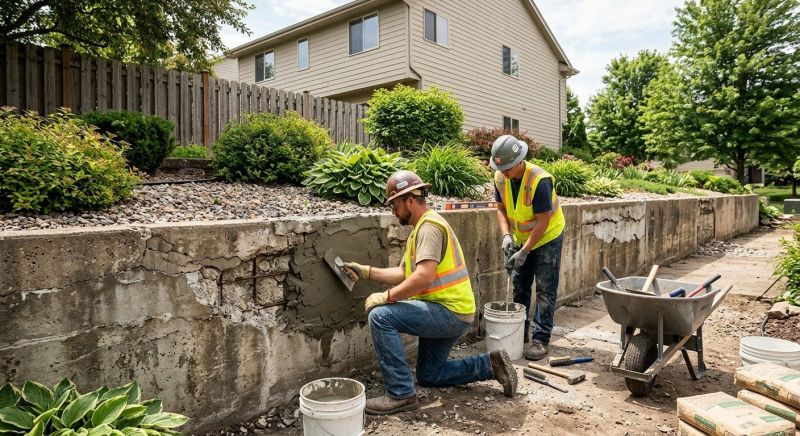 Retaining Wall Repair in Casselton, ND