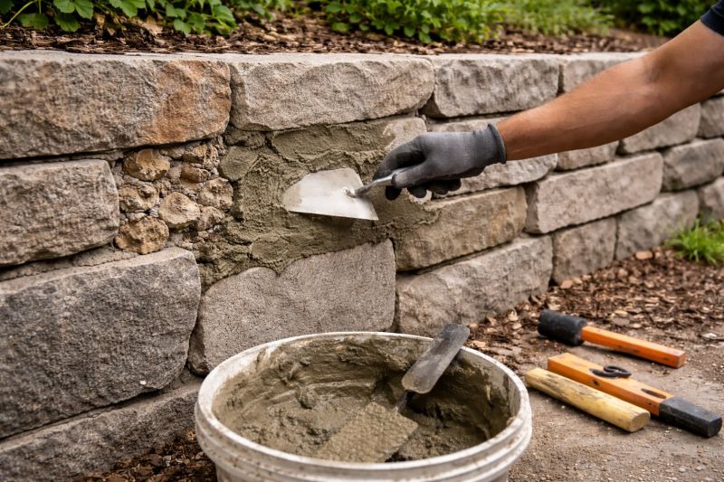 Rock Wall Repair in Fargo, ND