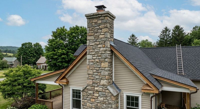 Stone Chimney Installation in Fargo, ND