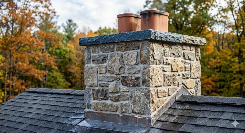 Stone Chimney Installation in West Fargo, ND