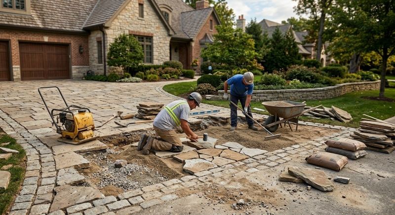 Stone Driveway Repair in Fargo, ND