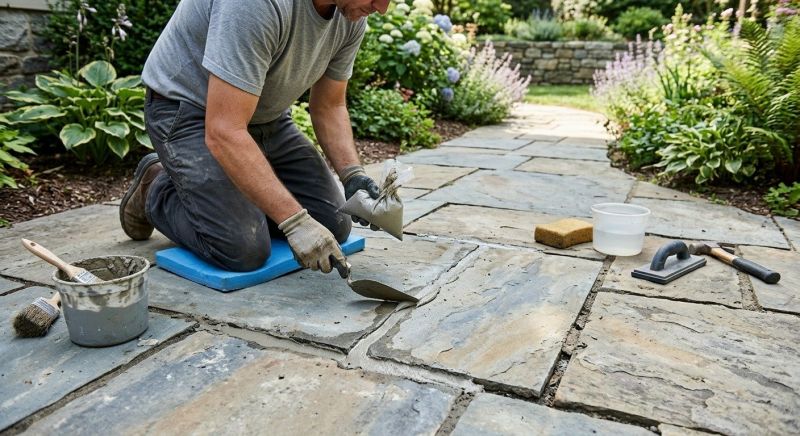 Stone Walkway Repair in Fargo, ND