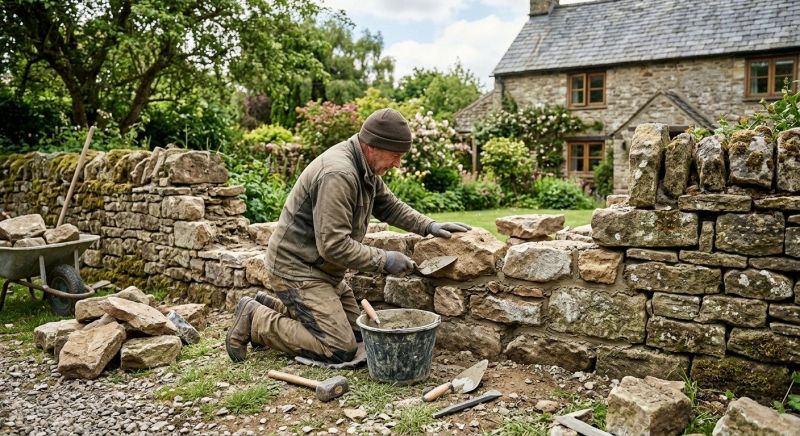 Stone Wall Repair in Moorhead, MN