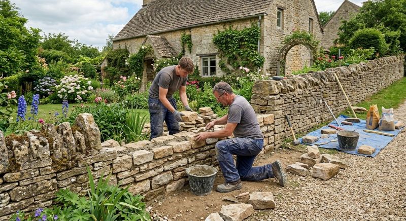 Stone Wall Repair in Moorhead, MN