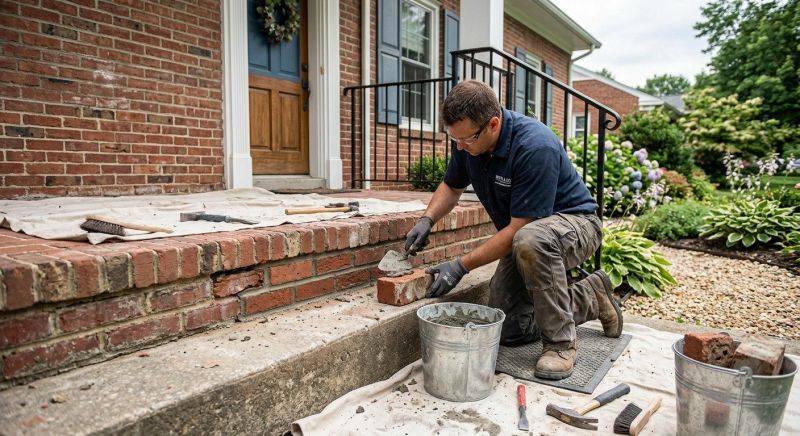 Porch Brick Repair