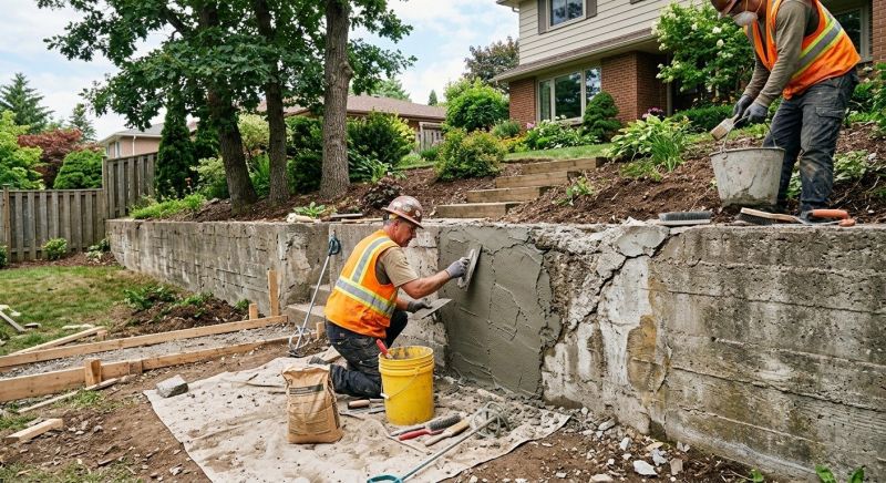 Retaining Wall Repair in Casselton, ND
